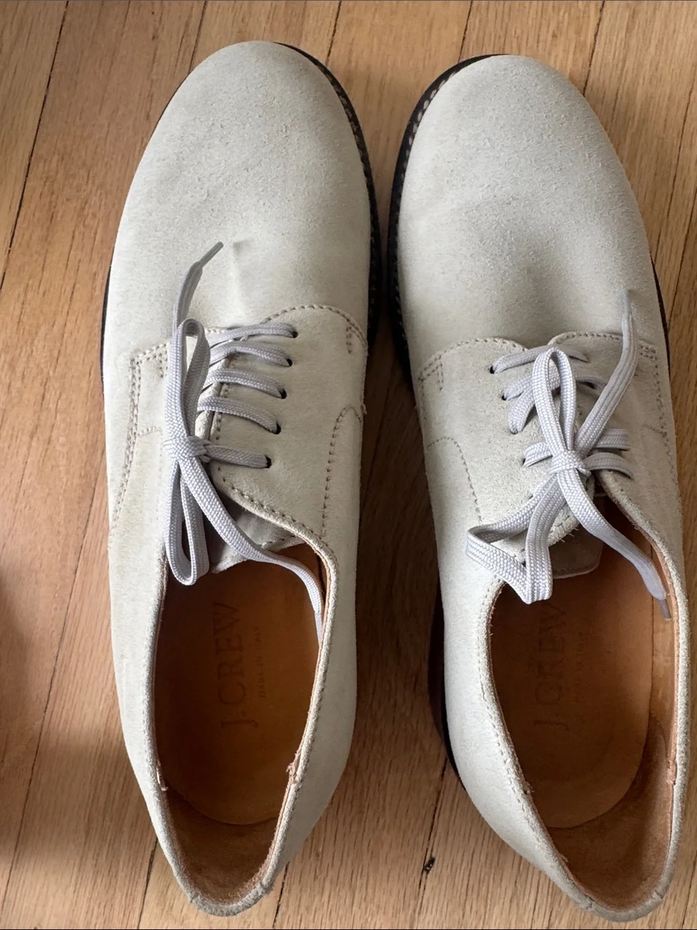 J Crew Size 10 Kenton Suede Bucks Oxfords Tan